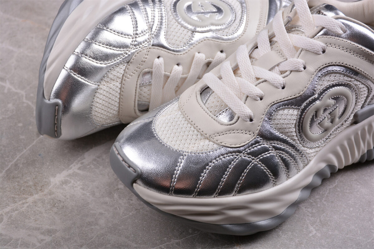 Gucci Ultrapace R Sneaker in Metallic Silver
