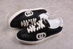 Gucci White Suede Mesh Sneakers