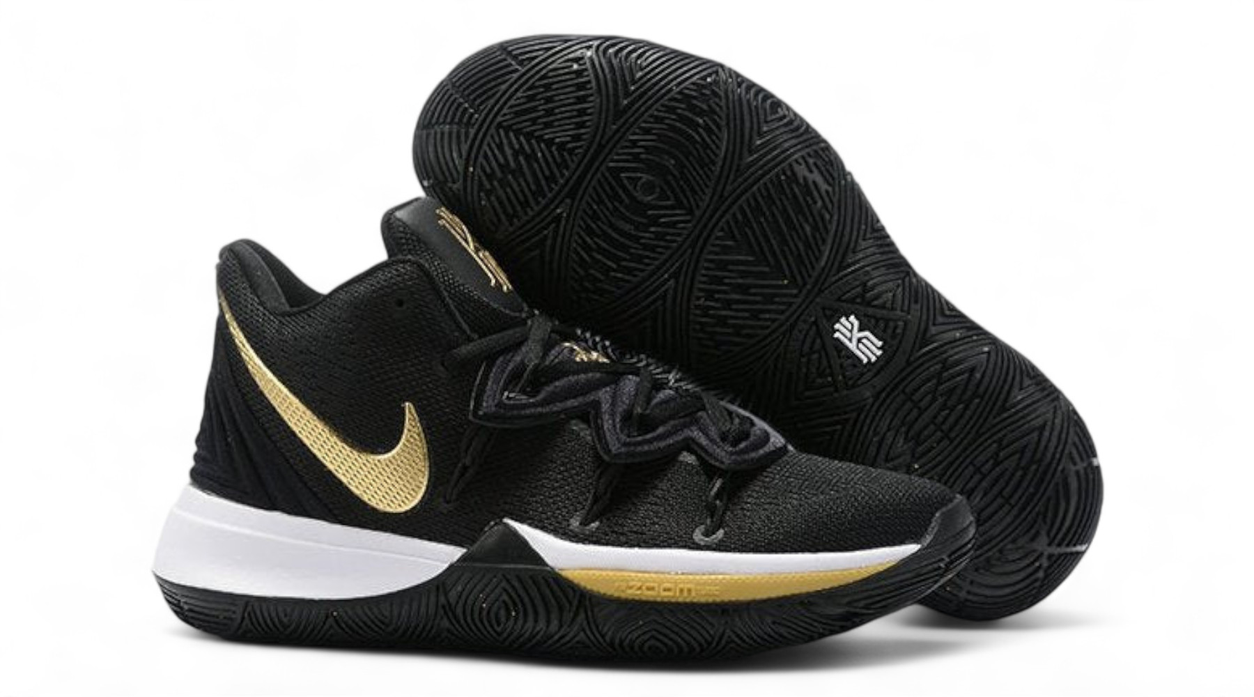NIKE KYRIE 5 x BLACK METALLIC GOLD