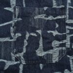 Tie Dye Jacquard Weave Logo Denim T-Shirt