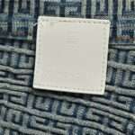 23ss 4G Full Logo Jacquard Weave Denim Short