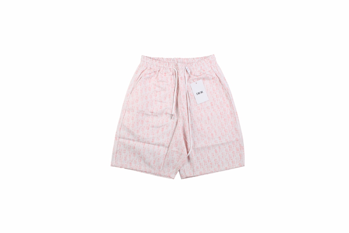 CD Full Logo Jacquard Weave Denim Short
