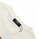 24ss Hand Drawing Gradual Change Color Double F Logo T-Shirt