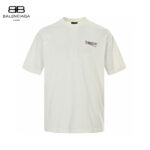 24ss Mottled Coca Cola Logo Wash Broken Holes T-Shirt