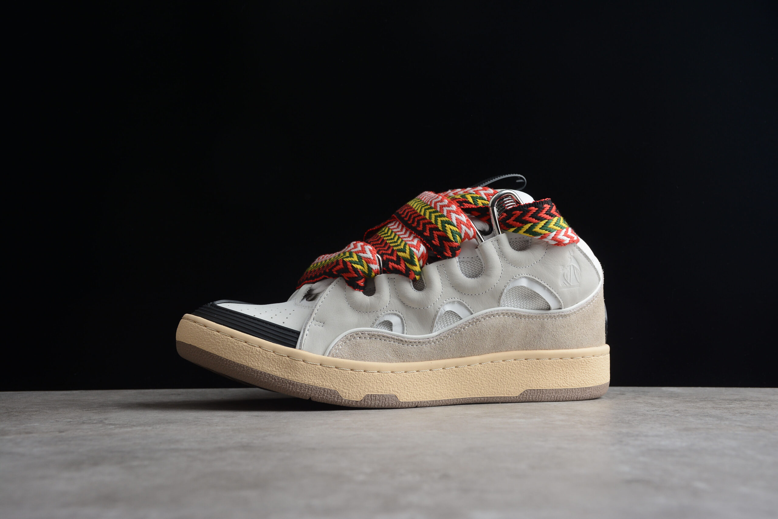 Lanvin Leather Curb White Ivory