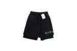 23SS Broken Holes Fake Two Pieces Short