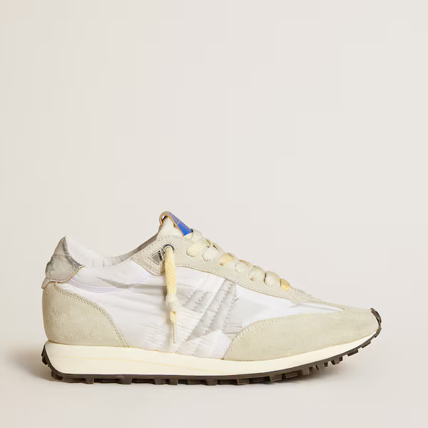 Marathon with white nylon upper and silver star