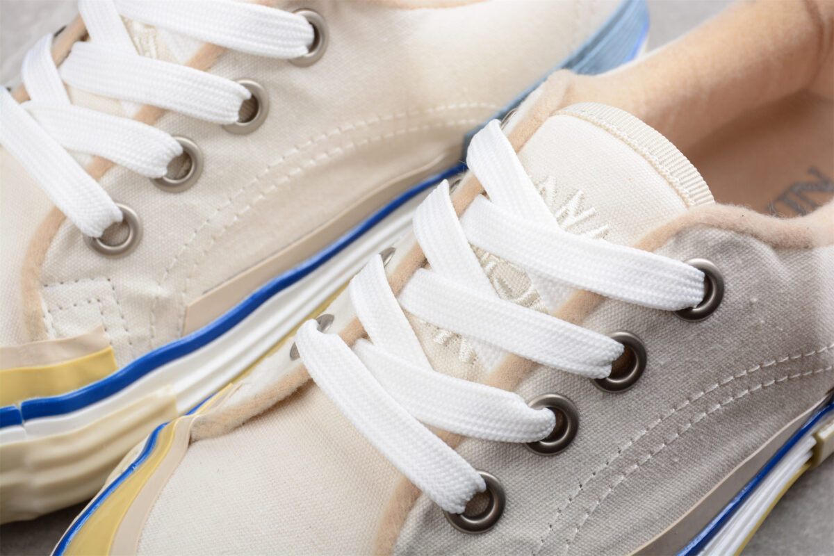 Lanvin Off-White Vulcanized Mlted Sneakers