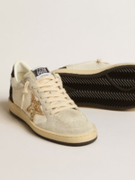 Ball Star LTD in nappa leather and suede with glitter star and black heel tab