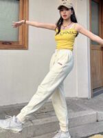 Howl's Moving Castle Flame Embroidery Logo Pants