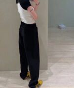 MM6 Embroidery Logo Suit Pants