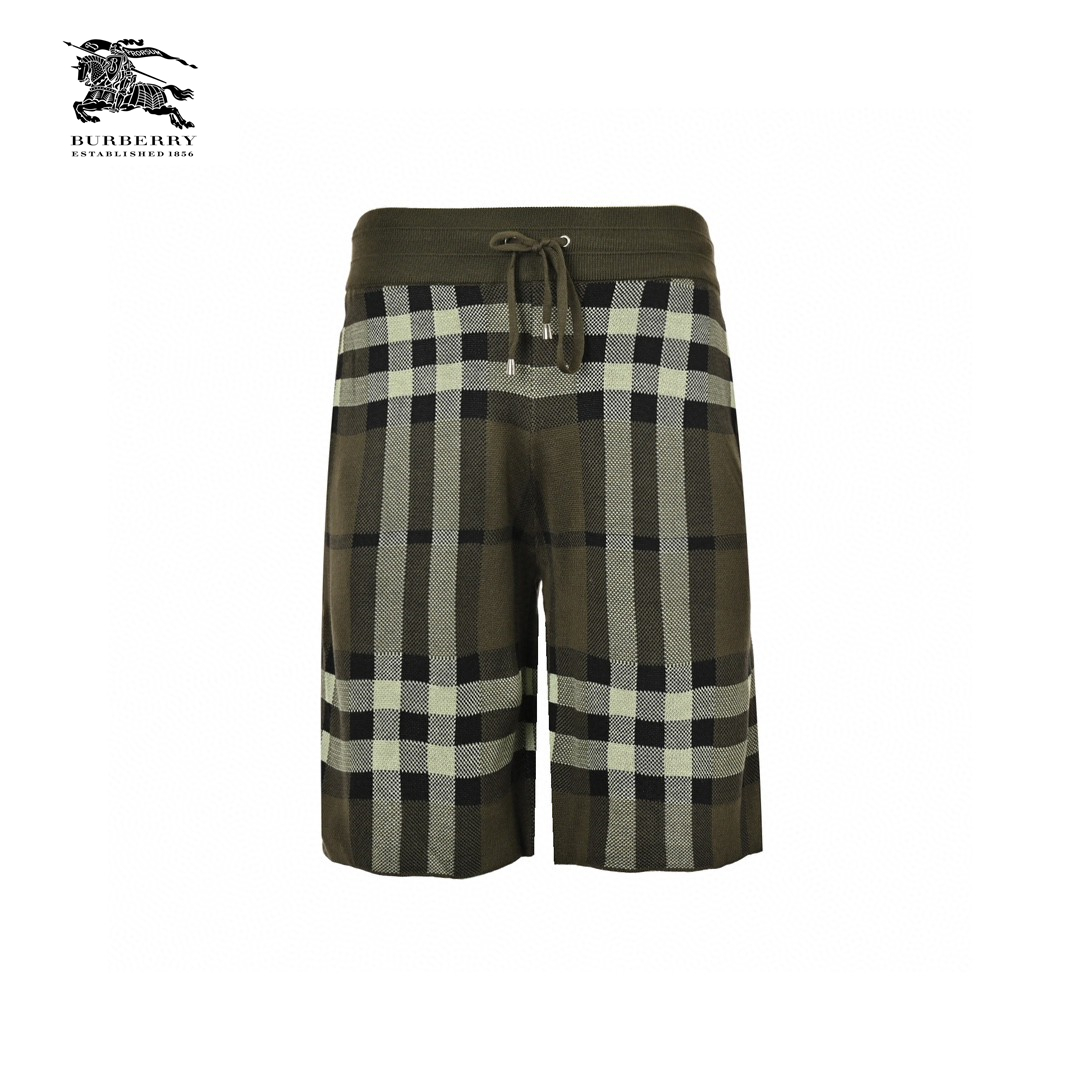 24ss Classic Big Plaid Knit Short