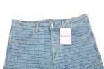 23SS 4G Full GG Logo Jacquard Weave Denim Short