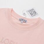Loewe Embroidery Big Logo Pure Color T-Shirt