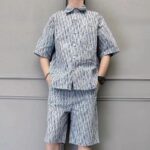CD Full Logo Jacquard Weave Denim Short