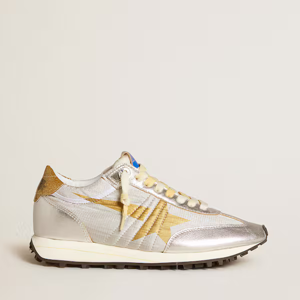 Marathon with silver ripstop nylon upper and gold star