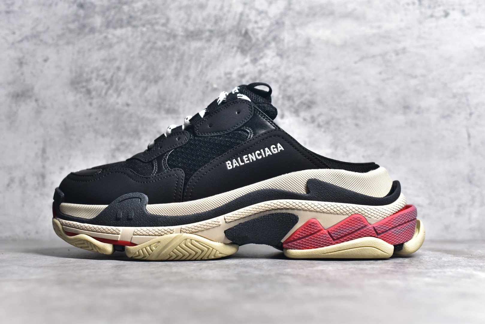 Balenciaga Triple S Triple S Mule In Black