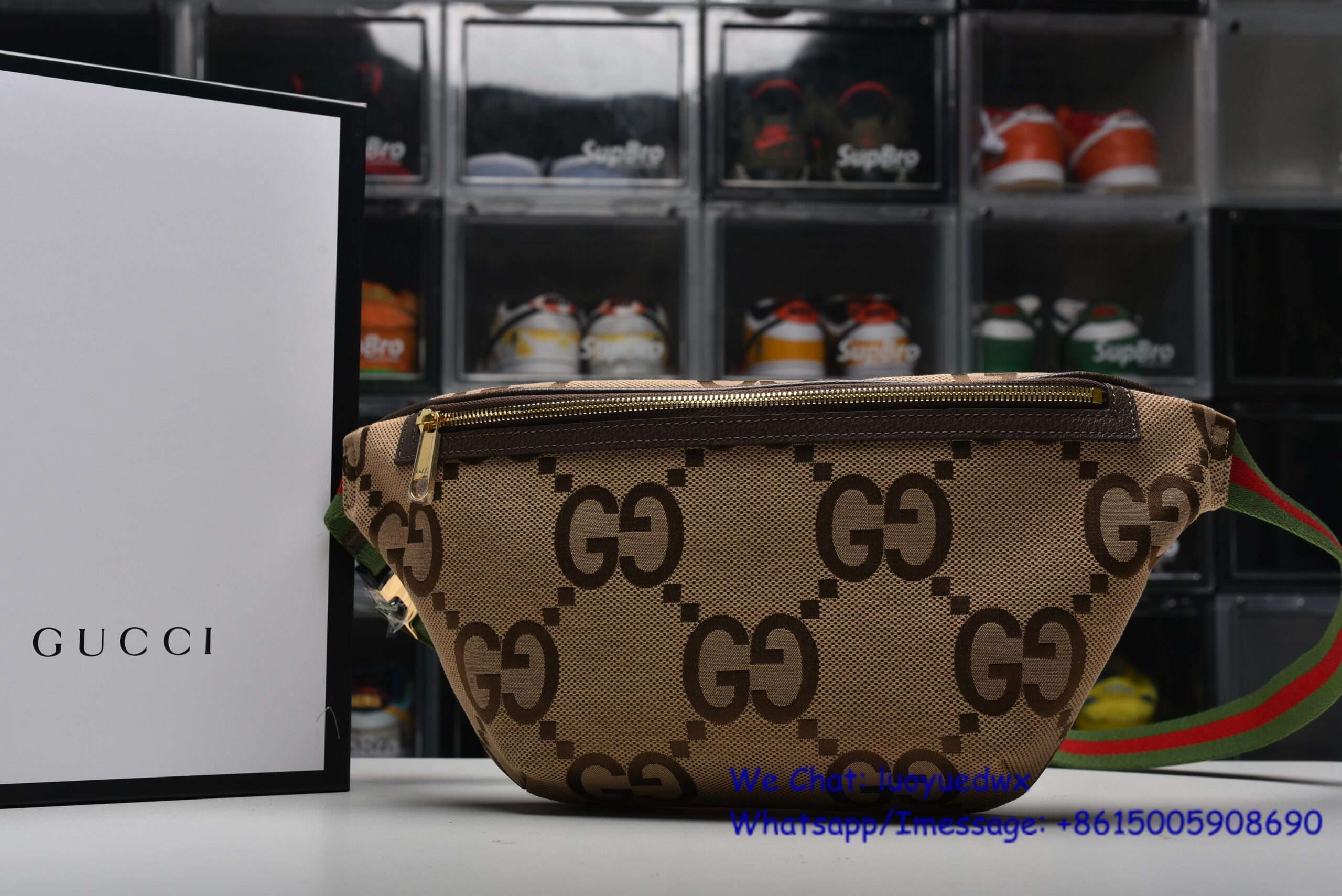 GG Logo Canvas Belt Bag
