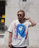 Blue Jesus Logo T-Shirt