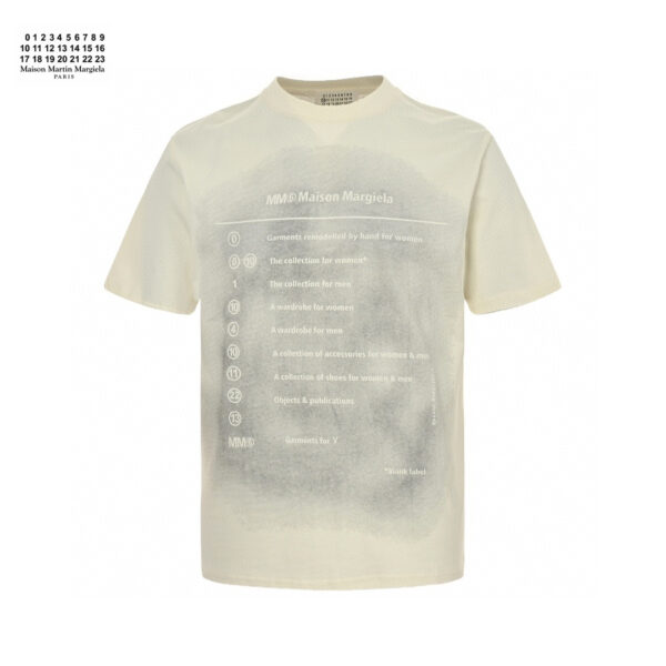 Misty Gradual Change Color Logo T-Shirt
