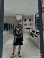 24ss Graffiti Dog's Head Logo Short