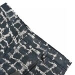 24ss Square Grid FF Logo Flax Tassels Short