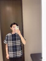 24ss Plaid Knit T-Shirt