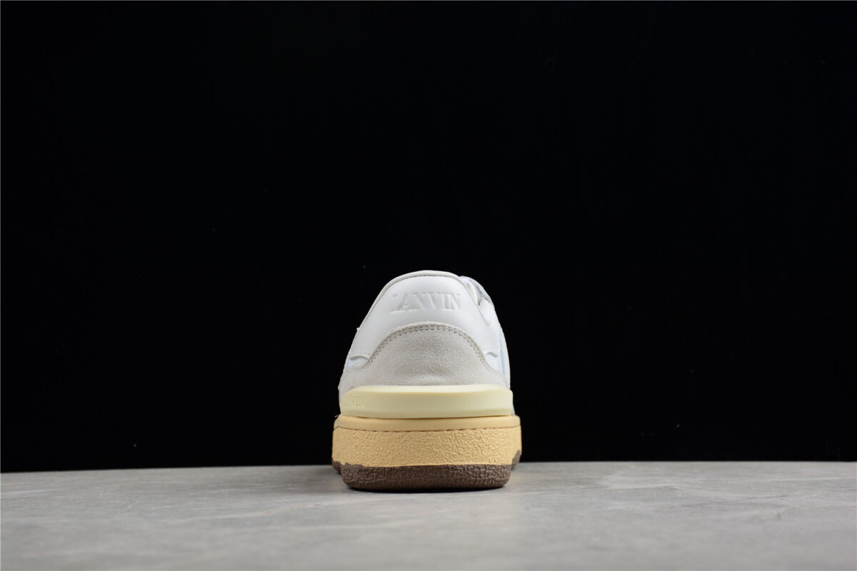 Lanvin - Low-Top Sneakers Mesh Clay Suede - white