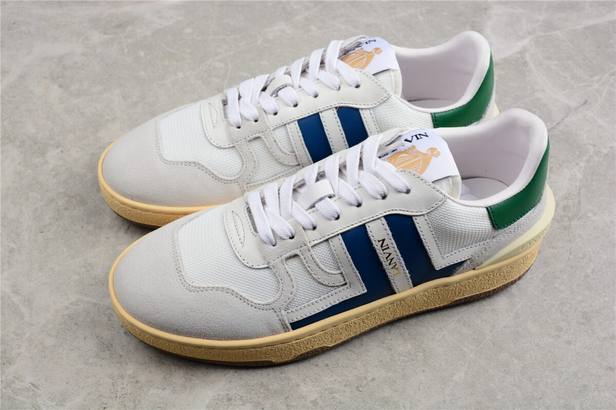 Tennis Low Top Sneaker - White/blue