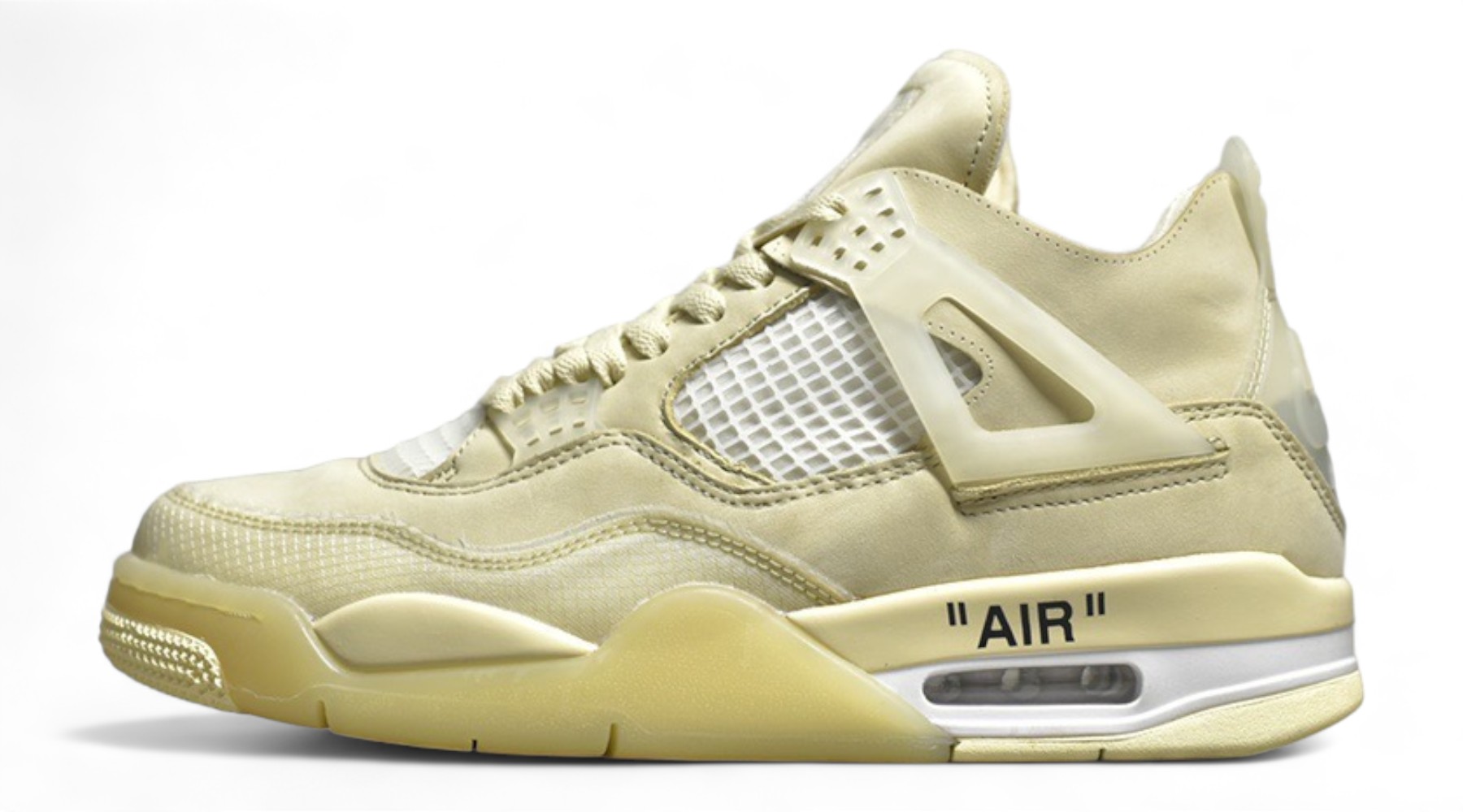 Off-White x Air Jordan 4 'Sail'