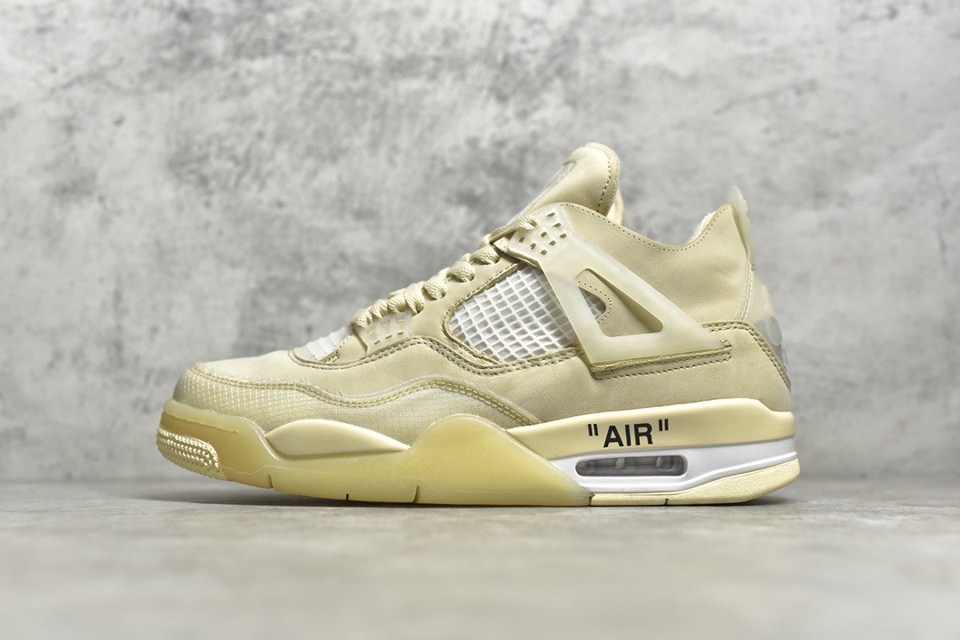 Off-White x Air Jordan 4 'Sail'