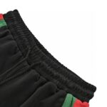 Three Colors Stripe Silicone Logo Short