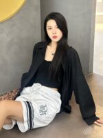 Bottom Joint Color Embroidery Logo Short