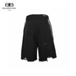Three Lines Broken Holes Denim Short