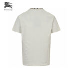 24ss Plaid Neckline Embroidery Logo T-Shirt