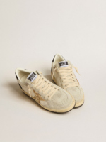 Ball Star LTD in nappa leather and suede with glitter star and black heel tab