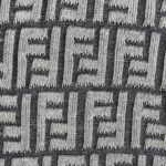 24ss Full FF Logo Jacquard Weave Knit Polo T-Shirt