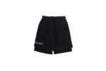 23SS Broken Holes Fake Two Pieces Short
