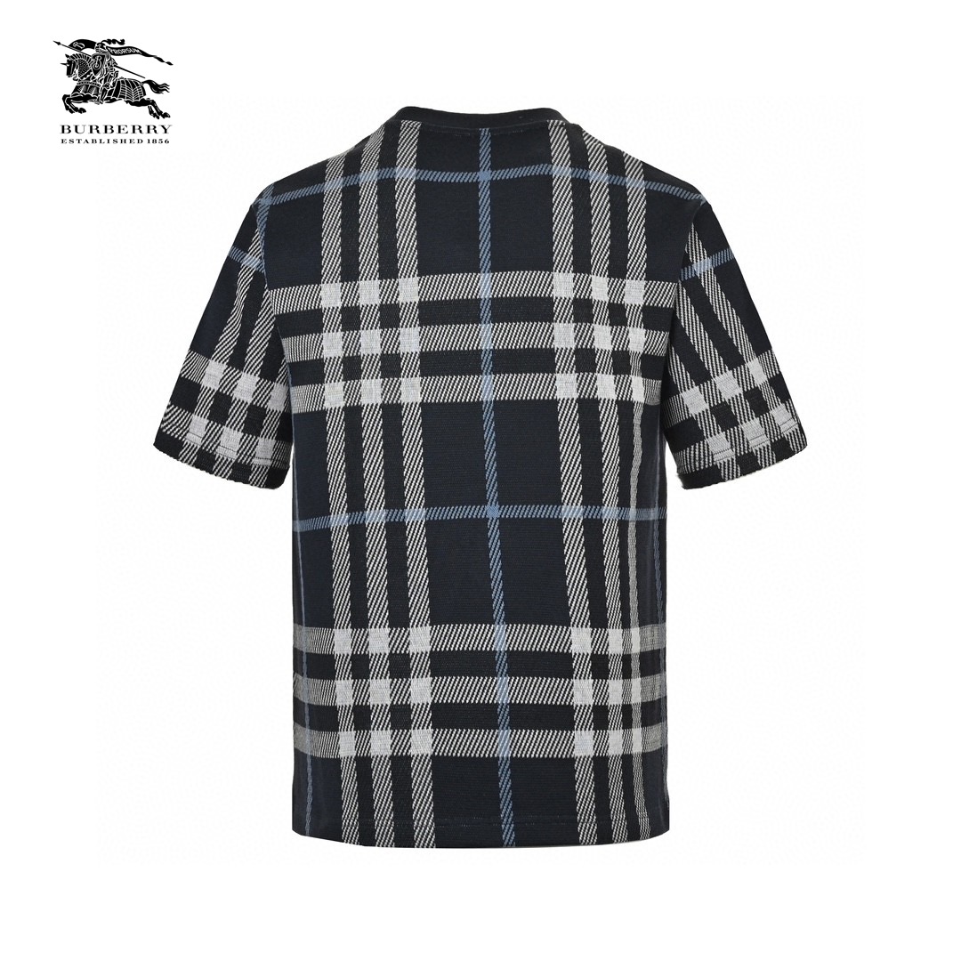 24ss Plaid Knit T-Shirt