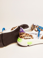 Running Sole sneakers in leopard-print pony skin