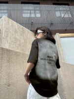 Misty Gradual Change Color Logo T-Shirt