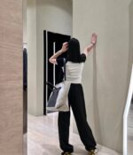 MM6 Embroidery Logo Suit Pants