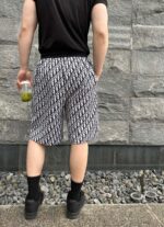 Full Monogram Logo Knit Short