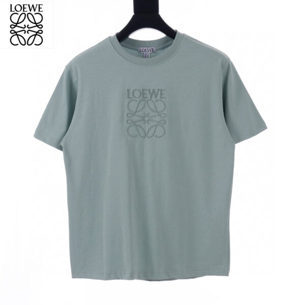 Loewe Embroidery Big Logo Pure Color T-Shirt