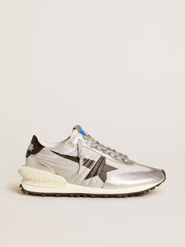 Marathon with silver ripstop nylon upper and black star