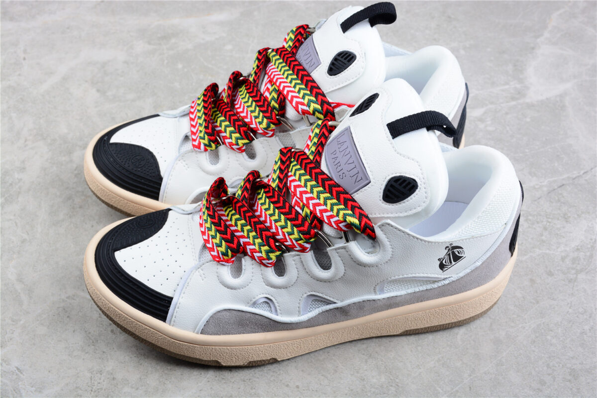 Lanvin Curb Leather Sneakers