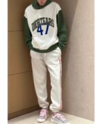 23ss Vertical Towel Embroidery Logo Pants