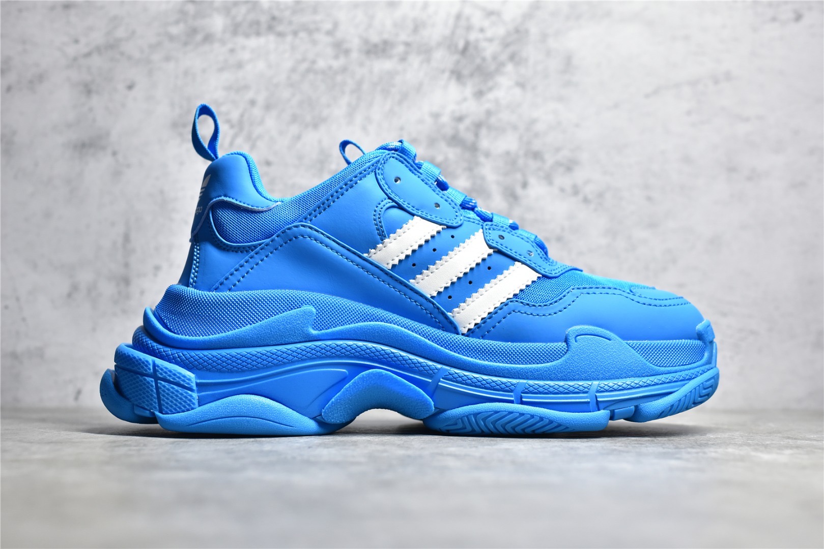 Balenciaga x adidas Triple S Blue White