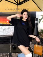 24ss Chest Small Embroidery Knight Warhorse Logo T-Shirt