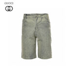 22ss Full Logo Wash Denim Short
